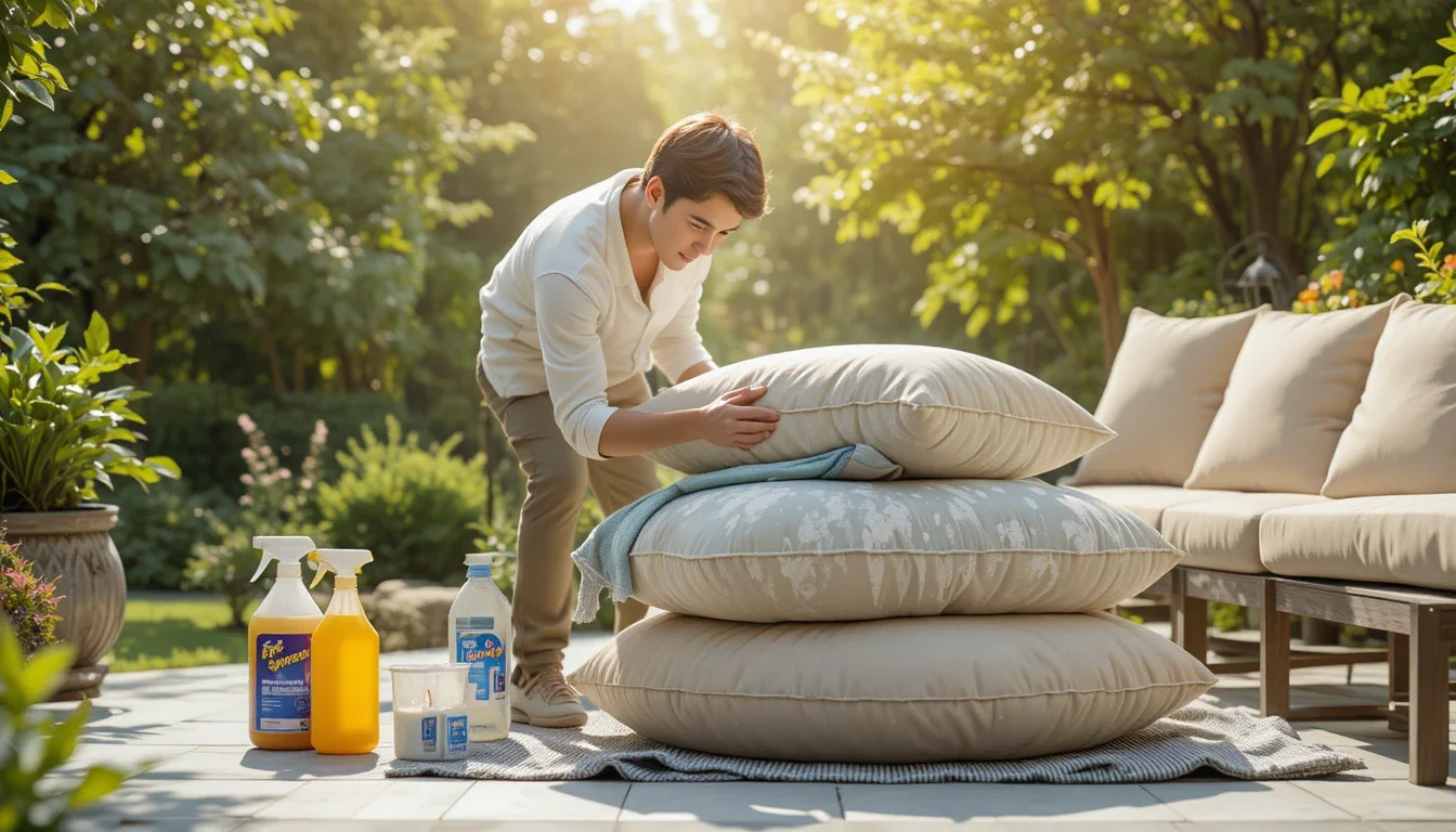 storing garden cushions