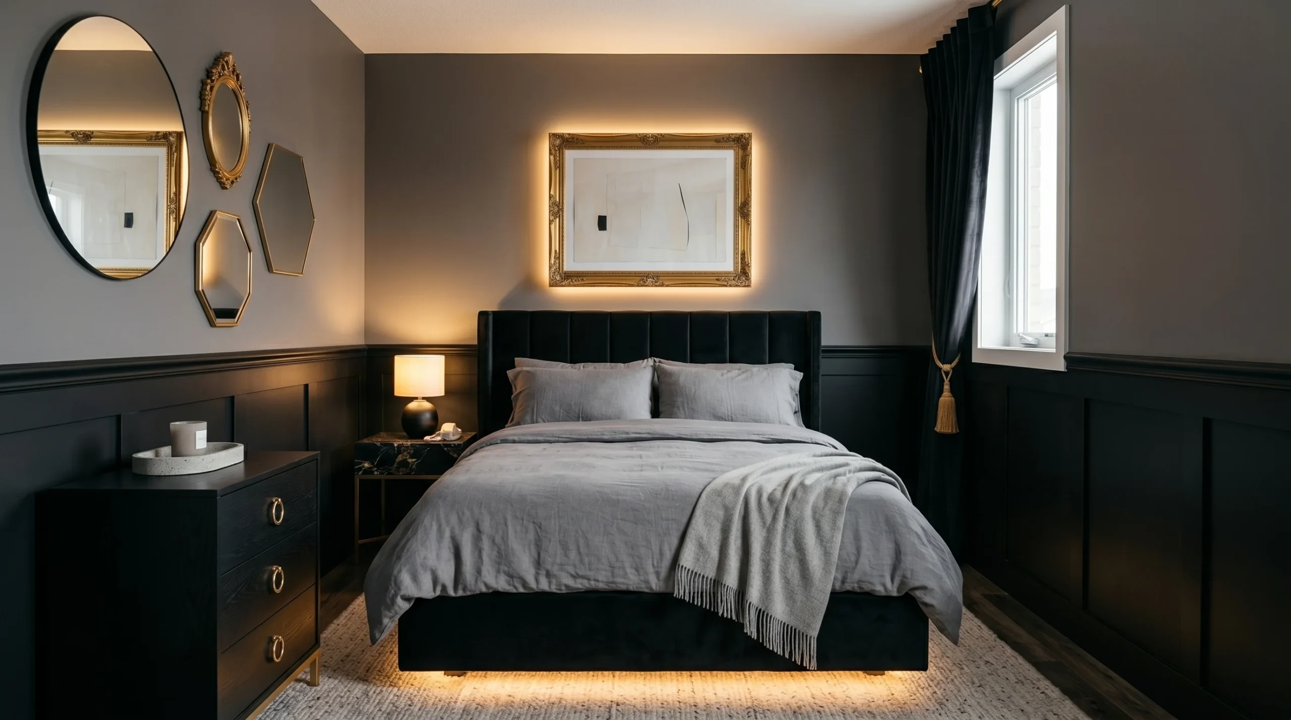 bedroom design black